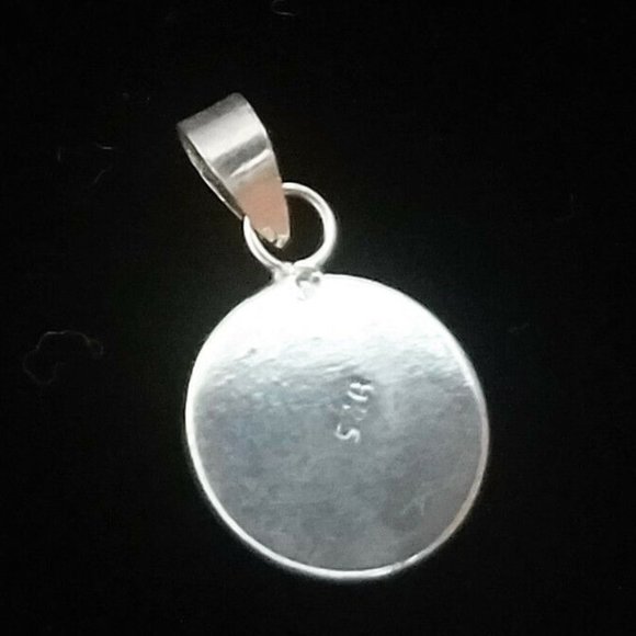 STERLING SILVER 925 Skeleton new black white pendant - Picture 4 of 5